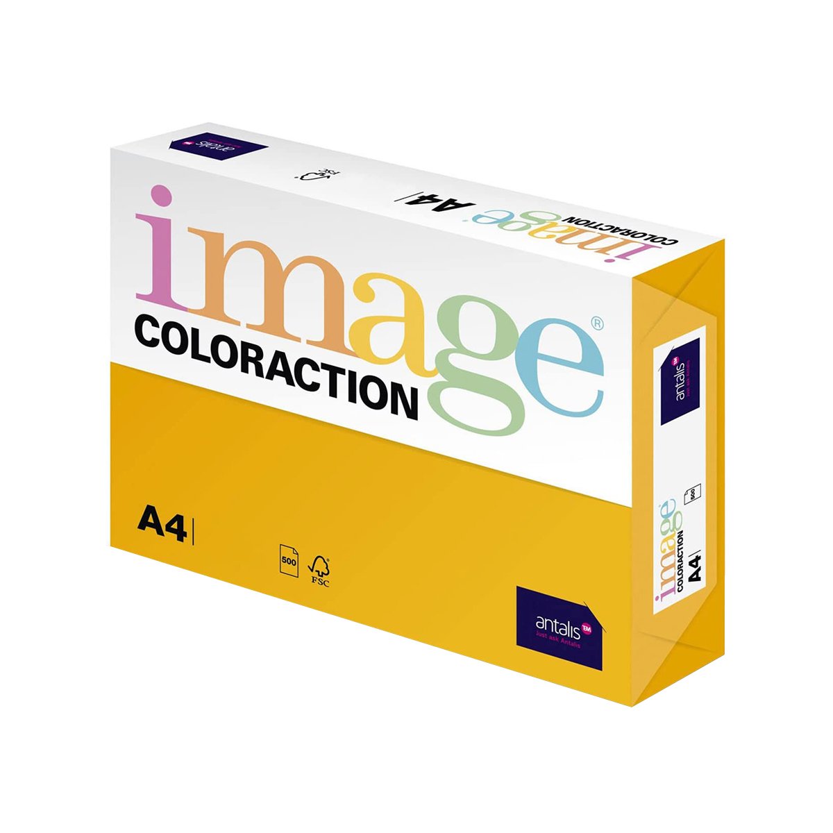 Hartie color Coloraction A4 80g 500 coli top galben-Hawaii Hartie color Coloraction A4 80g 500 coli top galben-Hawaii